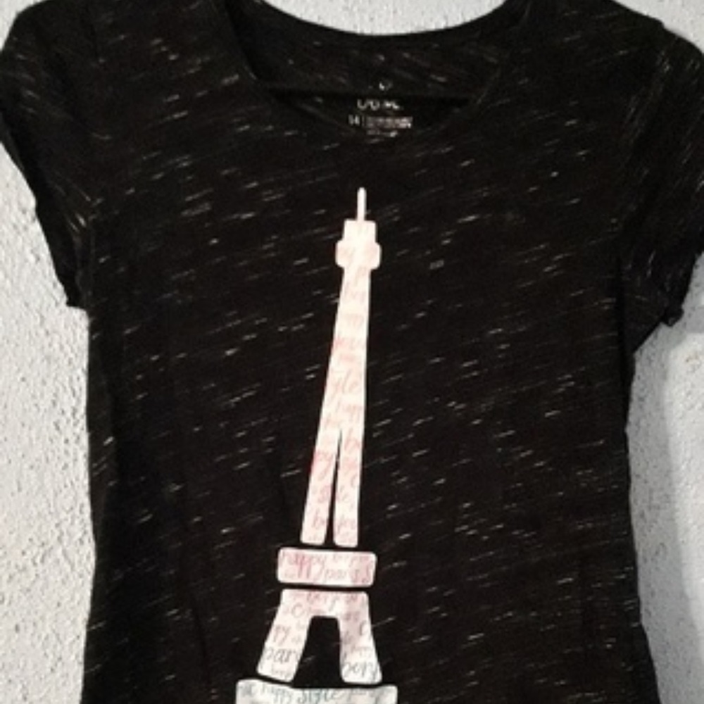 Girls Justice Eiffel Tower shirt